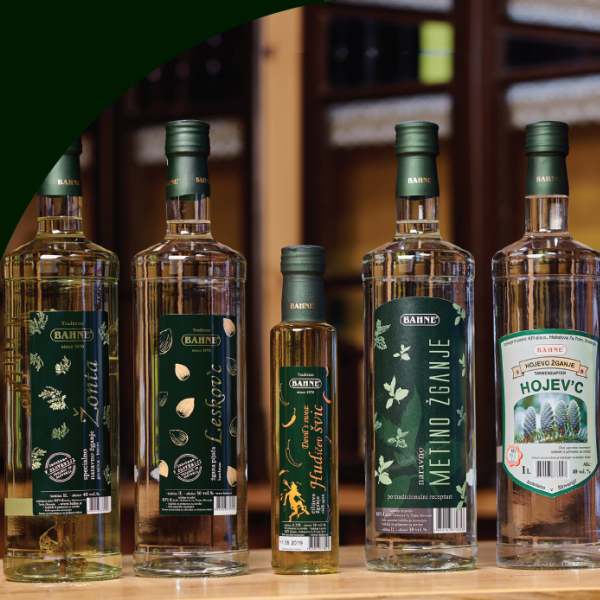 Liqueurs and fine spirits - herb spirits. Mint brandy Metino žagnje.